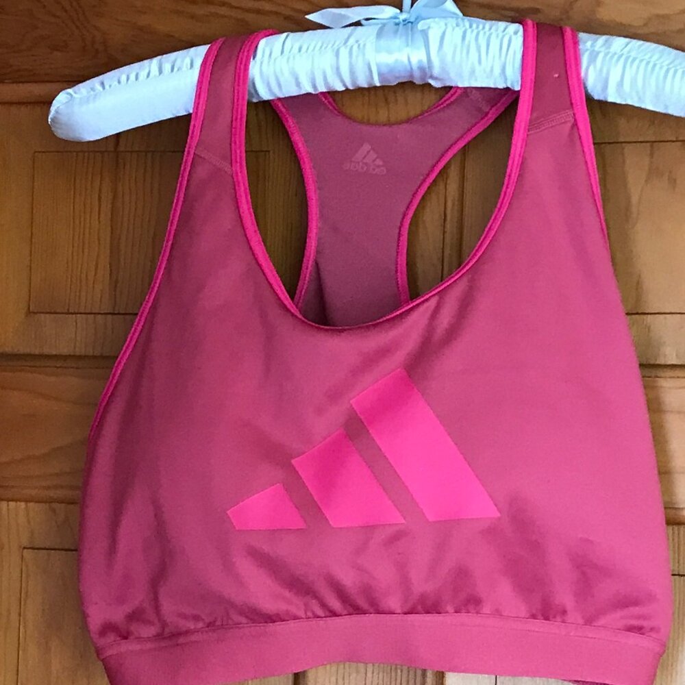 NWOT ADIDAS SPORTS BRA, pinkish red, size 2X.